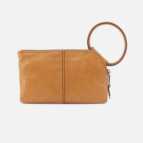 HOBO Sable Wristlet Polished Leather Natural - Picture 2 of 6